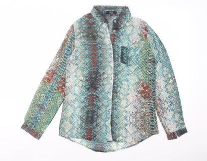 Womens UK Size S Goldie Multicoloured Basic Button-Up