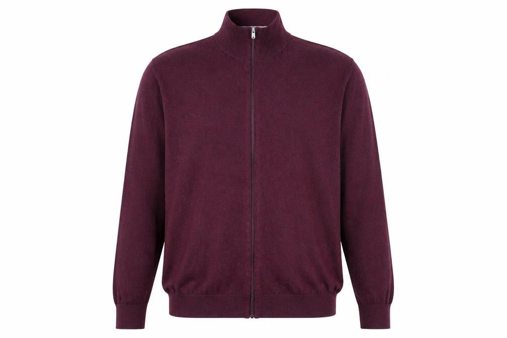 Mens UK Size L Burton Purple Full Zip Jumper