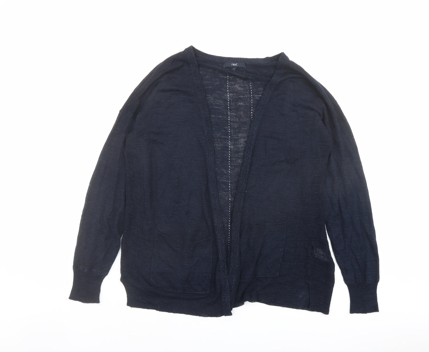Womens UK Size 12 NEXT Blue Cardigan Jumper