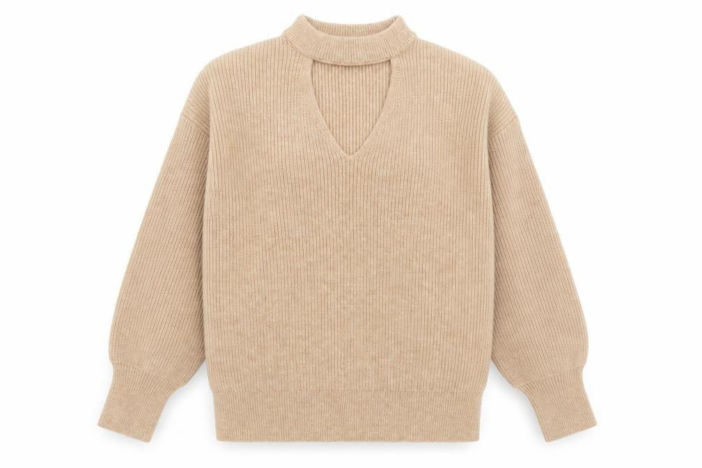 Womens UK Size 14 Friends Like These Beige Pullover Jumper