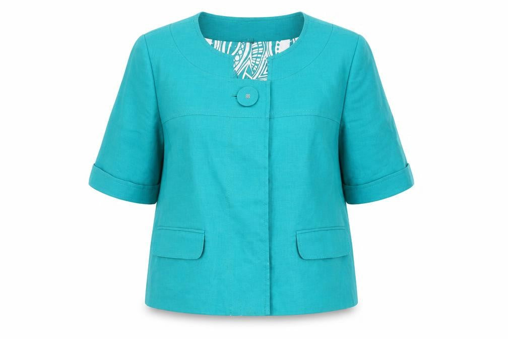 Next Womens Green Jacket Size 10 Button