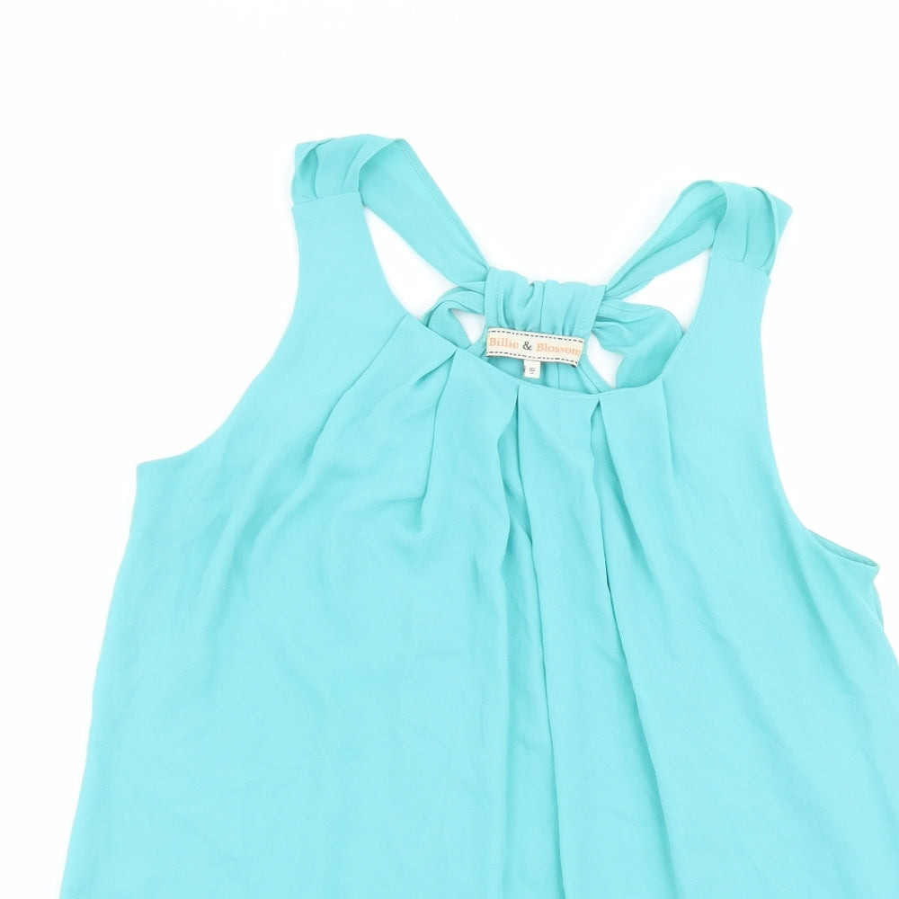 Womens UK Size 16 Billie & Blossom Blue Basic Tank