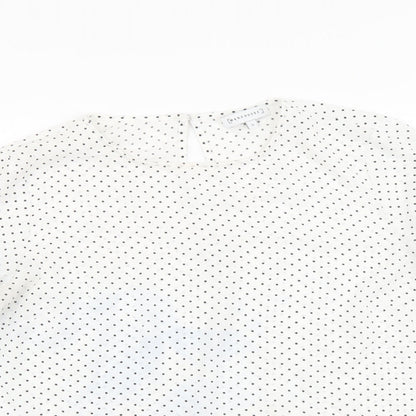 Womens UK Size 12 Warehouse White Basic Blouse