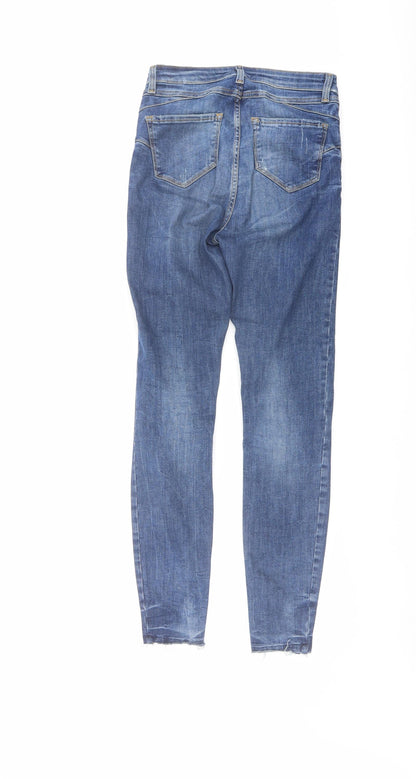 Womens UK Size 8 Marks and Spencer Regular Fit Skinny Blue Jeans