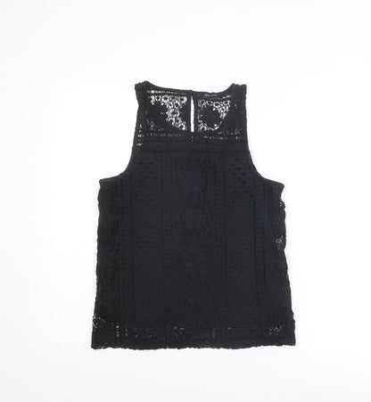 Womens UK Size 10 New Look Black Basic Tank