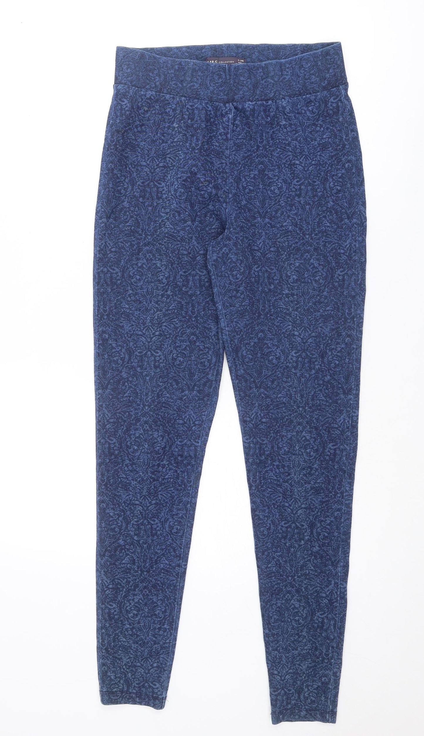 Womens UK Size 8 Marks and Spencer Regular Fit Jegging Blue Jeans