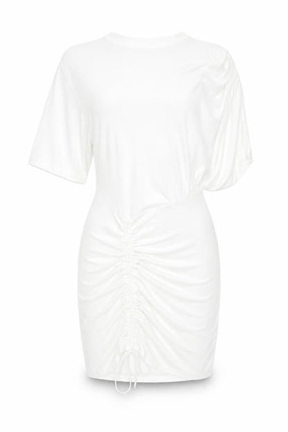 Zara Womens White Polyester Mini Size S Crew Neck Pullover