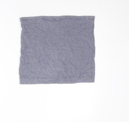 H&M Womens Blue Striped Cotton Bandage Skirt Size M