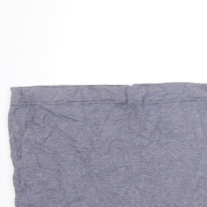 H&M Womens Blue Striped Cotton Bandage Skirt Size M