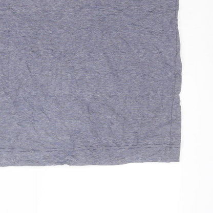 H&M Womens Blue Striped Cotton Bandage Skirt Size M