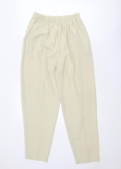 Jessica Reid Womens Beige Polyester Dress Pants Trousers Size 14 L29 in Regular