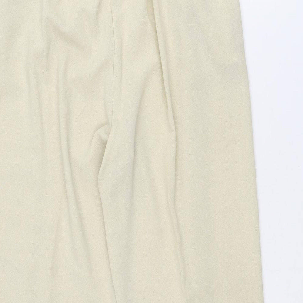 Jessica Reid Womens Beige Polyester Dress Pants Trousers Size 14 L29 in Regular