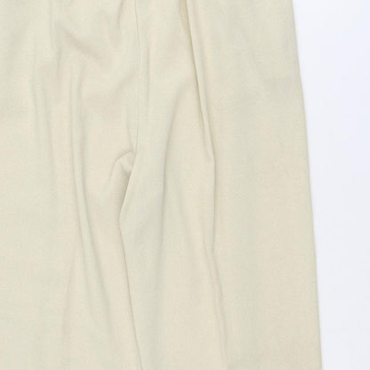 Jessica Reid Womens Beige Polyester Dress Pants Trousers Size 14 L29 in Regular