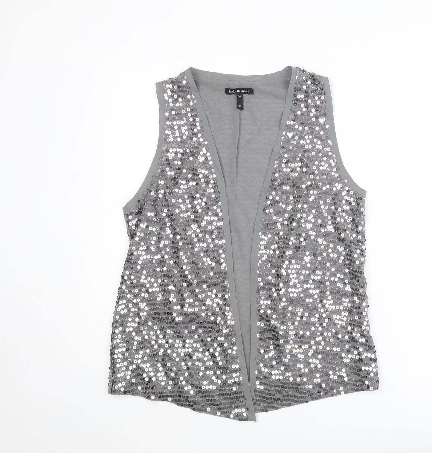 Womens UK Size M Isabella Oliver Silver Basic Blouse