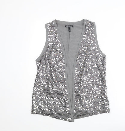 Womens UK Size M Isabella Oliver Silver Basic Blouse