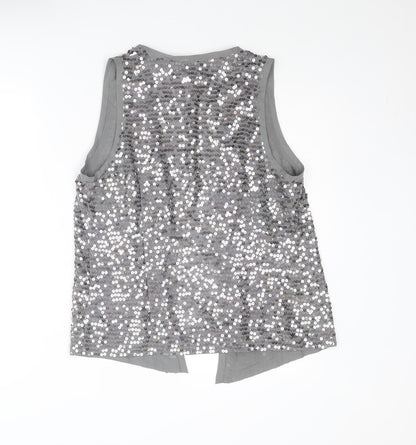 Womens UK Size M Isabella Oliver Silver Basic Blouse