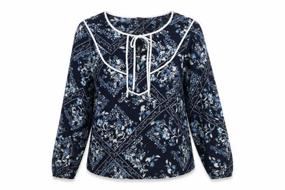 Womens UK Size 10 Marks and Spencer Blue Basic Blouse
