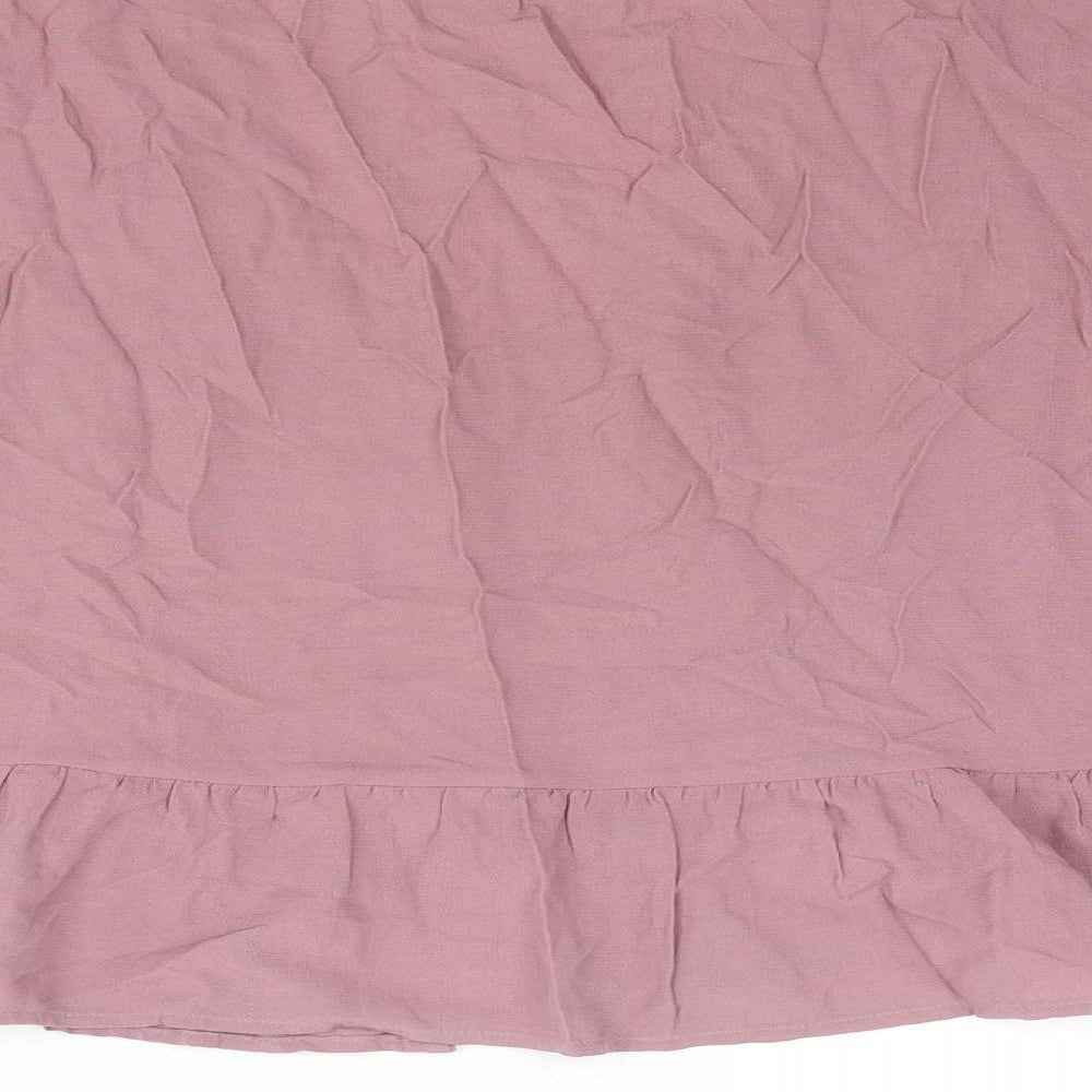 Womens UK Size M Pull&Bear Purple Basic Blouse