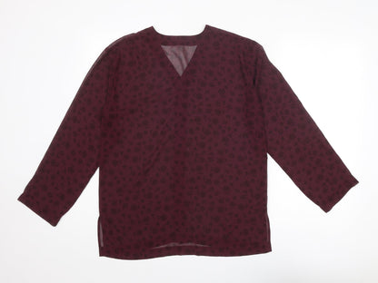 Womens UK Size M NEXT Purple Basic Button-Up
