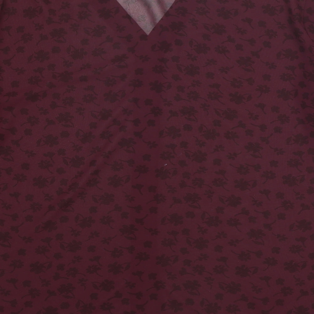 Womens UK Size M NEXT Purple Basic Button-Up