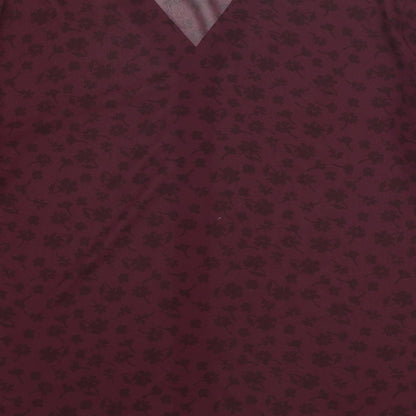 Womens UK Size M NEXT Purple Basic Button-Up