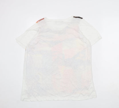Womens UK Size 16 Marks and Spencer Multicoloured Basic T-Shirt