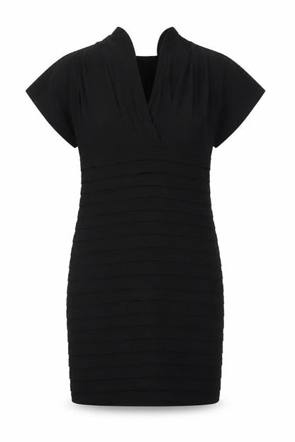 Wallis Womens Black Polyester Shift Size 14 V-Neck Pullover