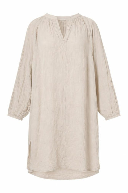 H&M Womens Beige 100% Cotton A-Line Size M V-Neck Pullover