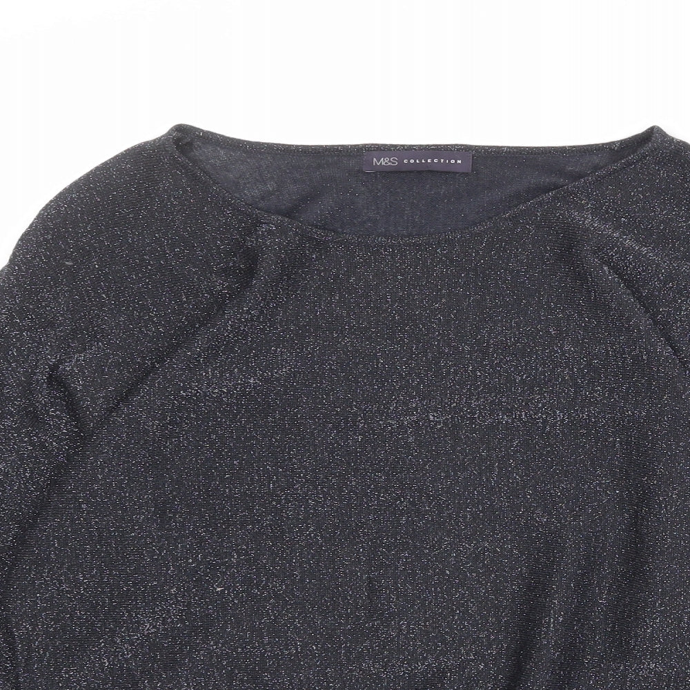 Womens UK Size 8 Marks and Spencer Black Pullover Jumper