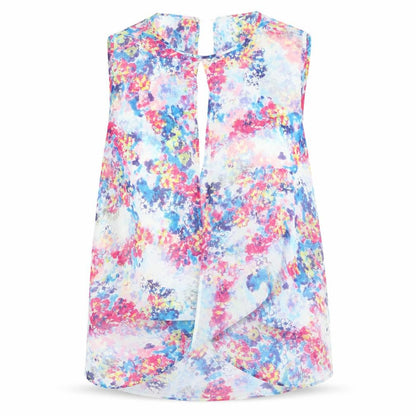 Womens UK Size 10 Topshop Multicoloured Basic Tank