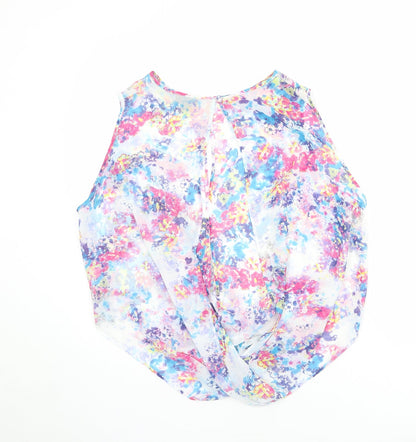 Womens UK Size 10 Topshop Multicoloured Basic Tank
