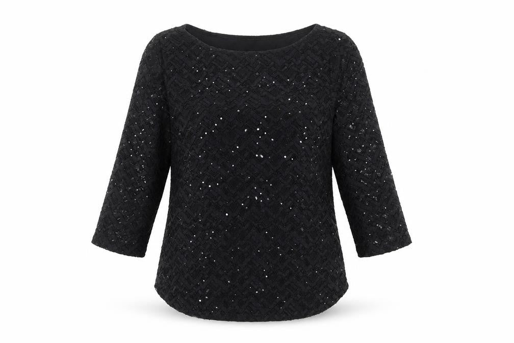 Womens UK Size 12 Per Una Black Basic Blouse