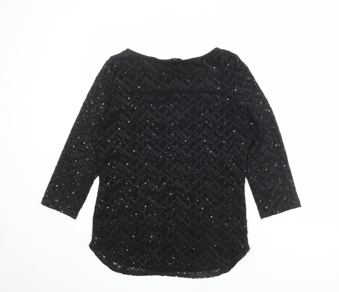 Womens UK Size 12 Per Una Black Basic Blouse