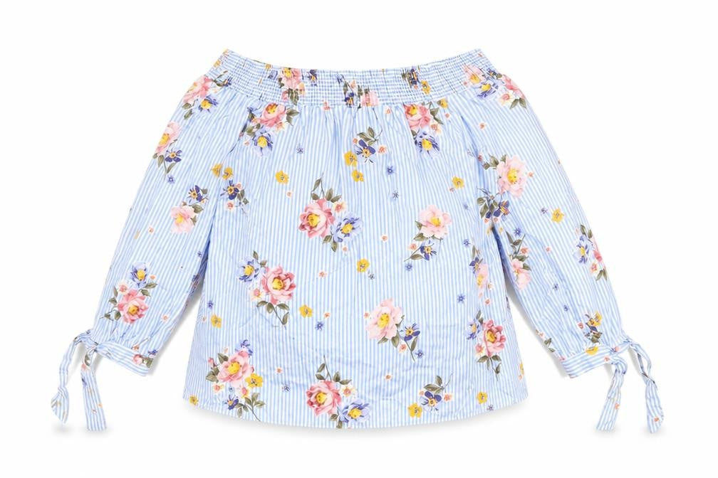 Womens UK Size 10 New Look Blue Basic Blouse