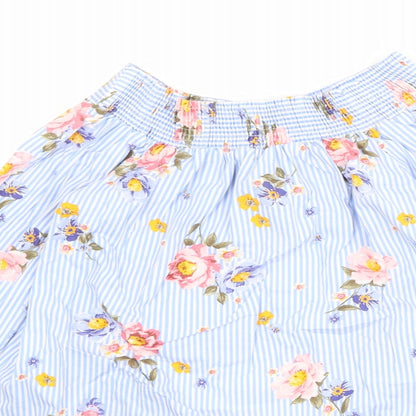 Womens UK Size 10 New Look Blue Basic Blouse