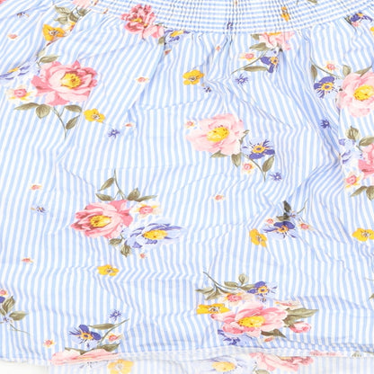 Womens UK Size 10 New Look Blue Basic Blouse