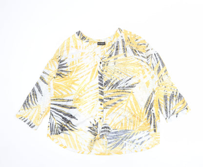 Womens UK Size XL Just Elegance Multicoloured Basic Button-Up