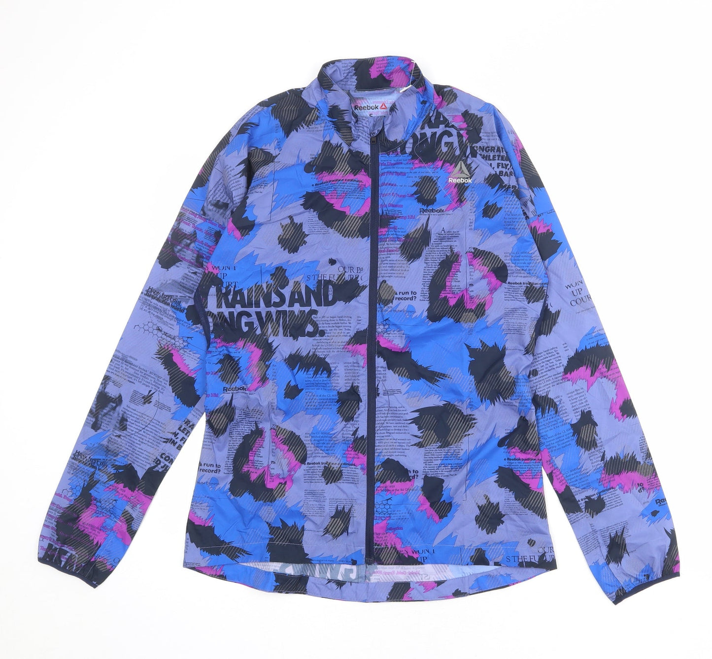 Womens UK Size S Reebok Multicoloured Windbreaker Coat