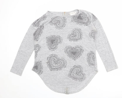 Womens UK Size S Vouley Vous Grey Pullover Jumper