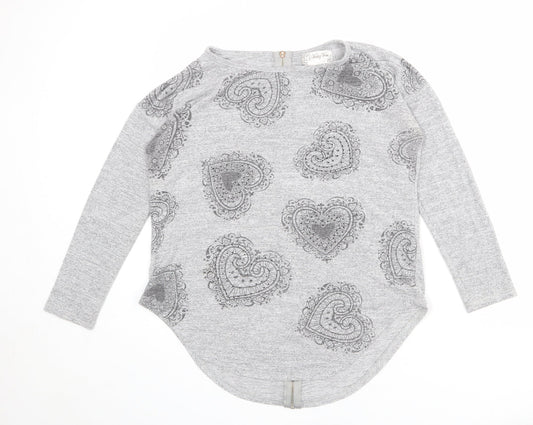 Womens UK Size S Vouley Vous Grey Pullover Jumper