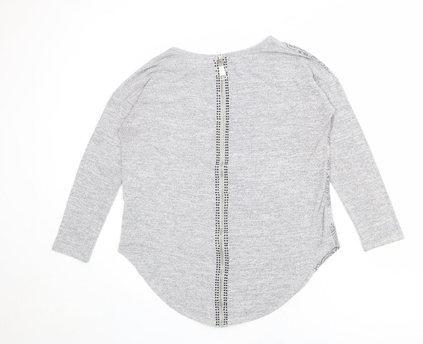 Womens UK Size S Vouley Vous Grey Pullover Jumper