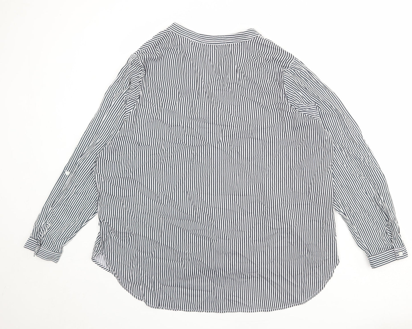 Womens UK Size 2XS Marks and Spencer Blue Basic Blouse