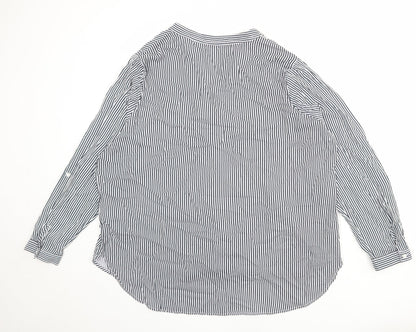 Womens UK Size 2XS Marks and Spencer Blue Basic Blouse