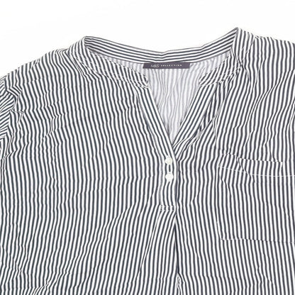 Womens UK Size 2XS Marks and Spencer Blue Basic Blouse