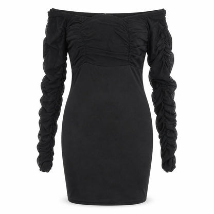 PRETTYLITTLETHING Womens Black Polyester Bodycon Size 10 Off the Shoulder Pullover