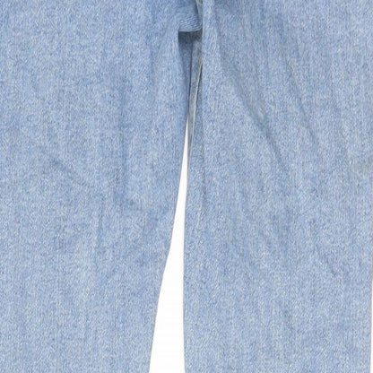 ASOS Womens Blue Cotton Skinny Jeans Size 32 in L32 in Regular Zip