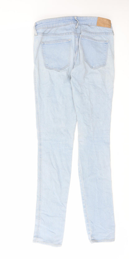 H&M Mens Blue Cotton Skinny Jeans Size 27 in L32 in Regular Zip