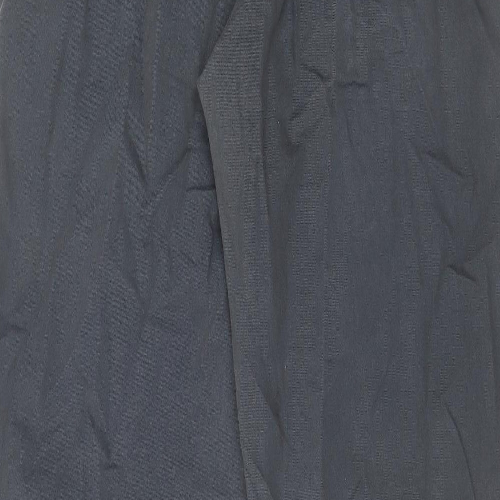 Timberland Mens Blue Striped Cotton Chino Trousers Size 33 in L32 in Regular Zip