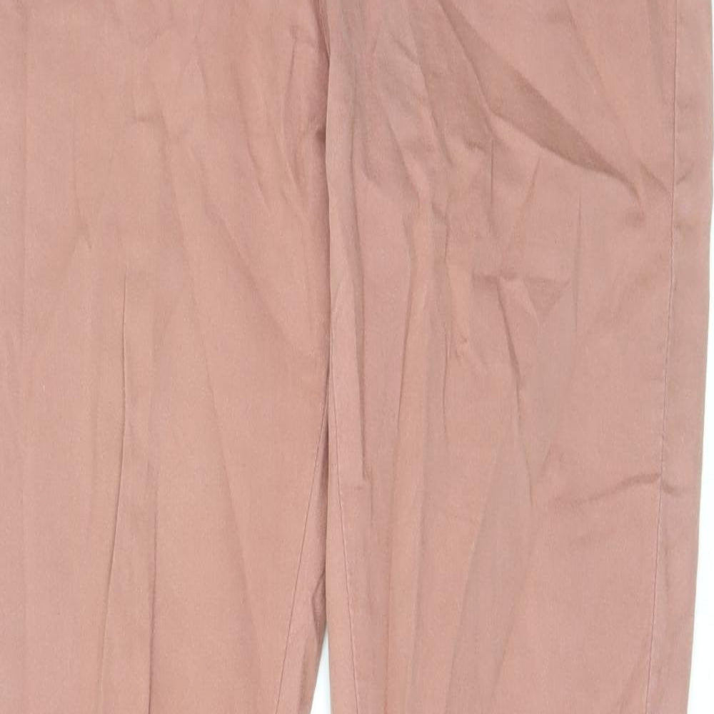 Denim & Co. Womens Pink Cotton Skinny Jeans Size 12 L32 in Regular Zip
