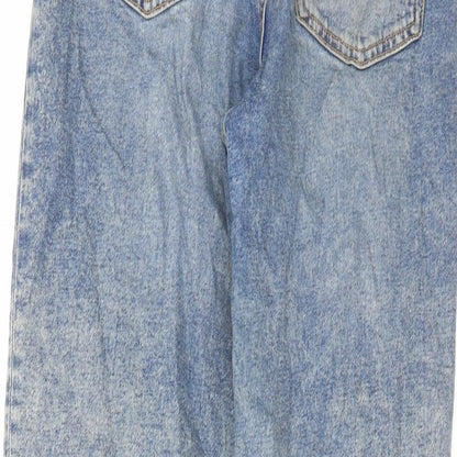 H&M Womens Blue Cotton Skinny Jeans Size 10 L29 in Regular Zip
